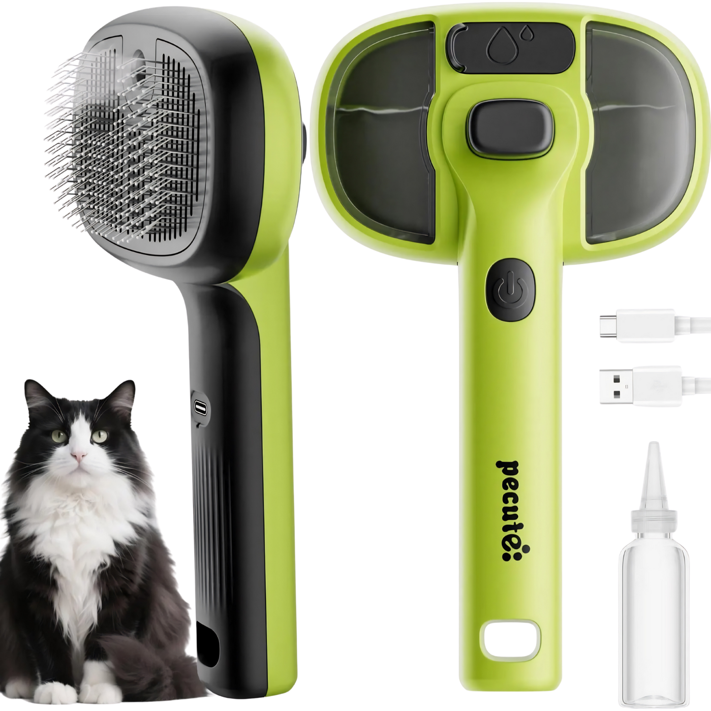Cepillo de vapor 5 en 1 para perro y gato.