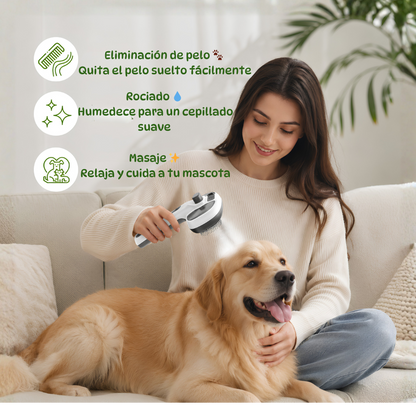 Cepillo de vapor 5 en 1 para perro y gato.