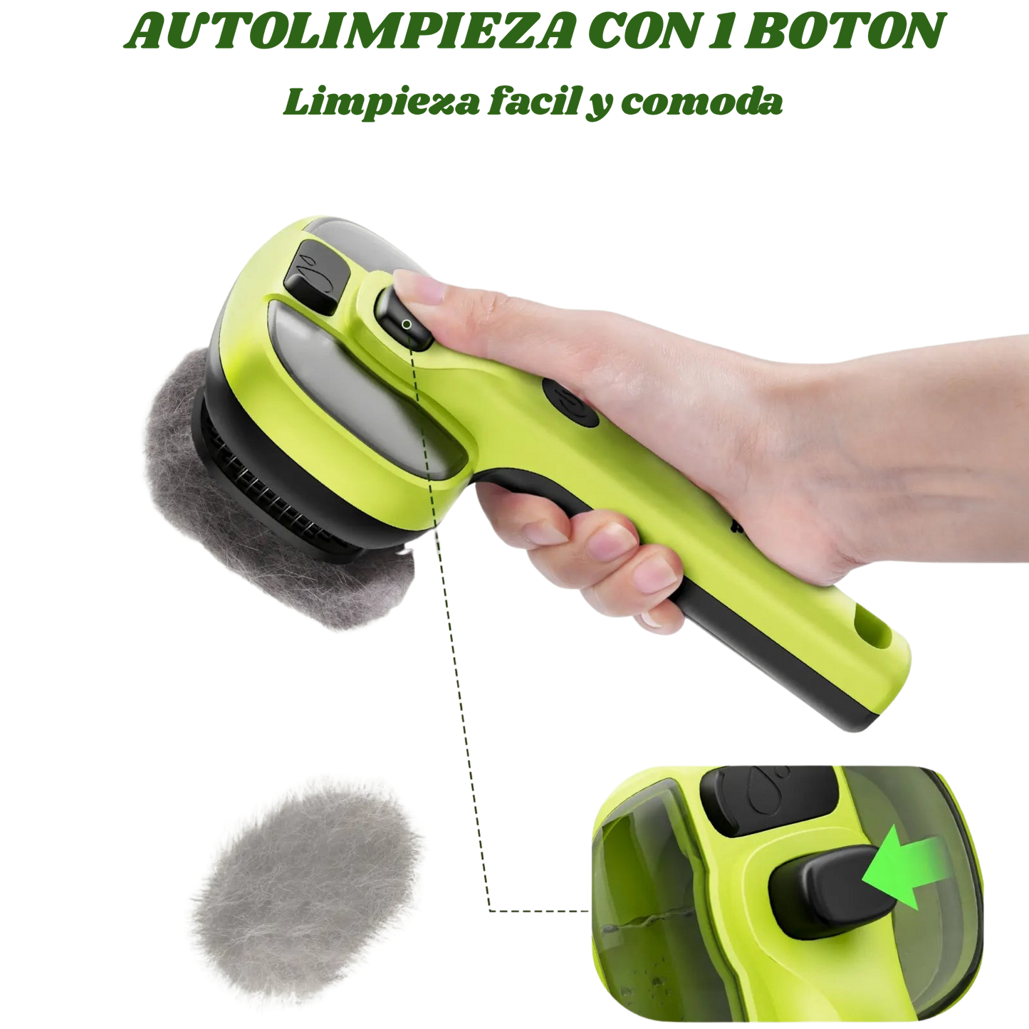 Cepillo de vapor 5 en 1 para perro y gato.